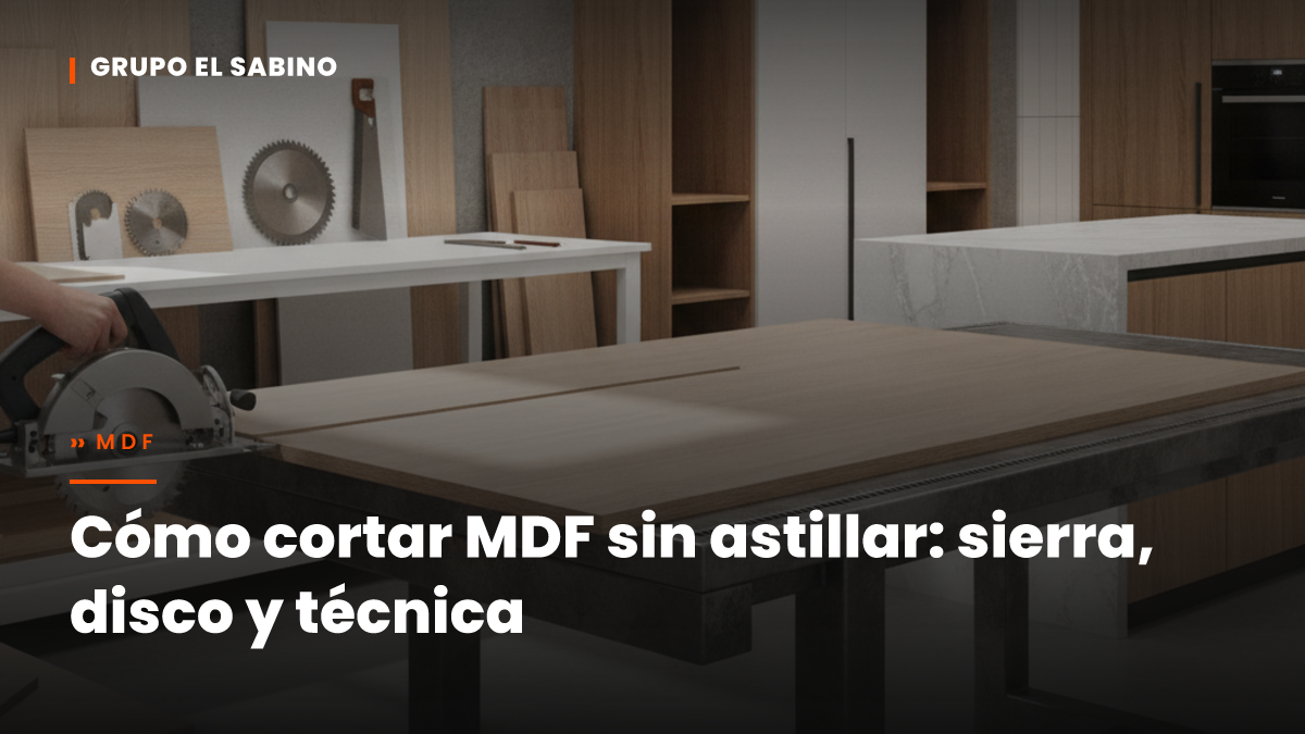 Cómo cortar MDF sin astillar: sierra, disco y técnica