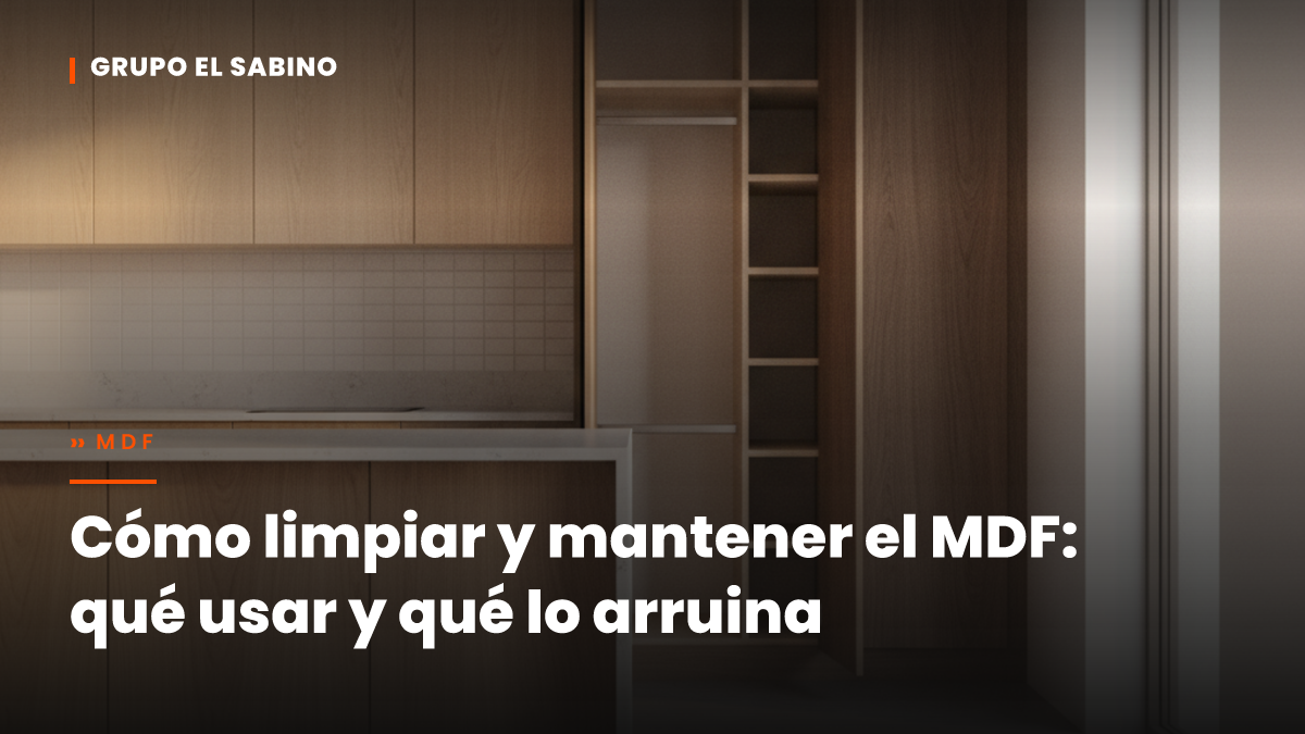 Cómo limpiar y mantener el MDF: qué usar y qué lo arruina