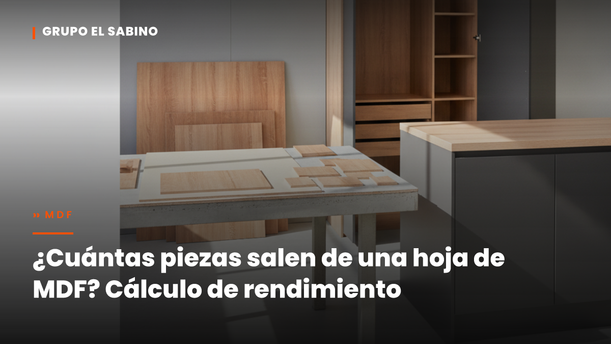 ¿Cuántas piezas salen de una hoja de MDF? Cálculo de rendimiento