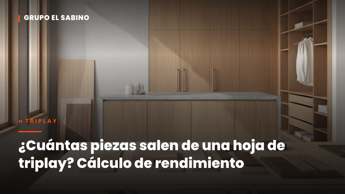 ¿Cuántas piezas salen de una hoja de triplay? Cálculo de rendimiento