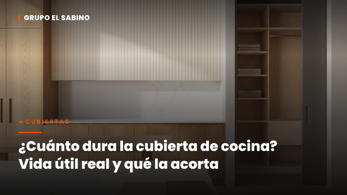 ¿Cuánto dura la cubierta de cocina? Vida útil real y qué la acorta