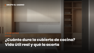 ¿Cuánto dura la cubierta de cocina? Vida útil real y qué la acorta