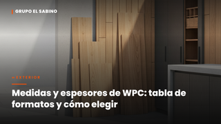 Medidas y espesores de WPC: tabla de formatos y cómo elegir