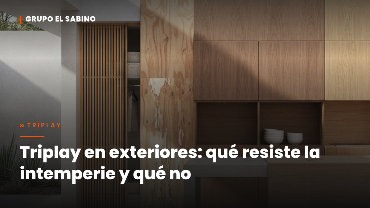 Triplay en exteriores: qué resiste la intemperie y qué no